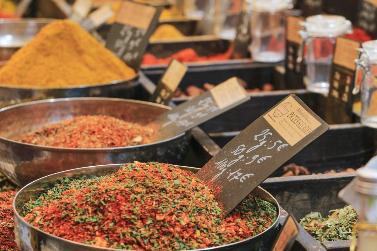 stand d'épices au Palais Gourmand de Thônes