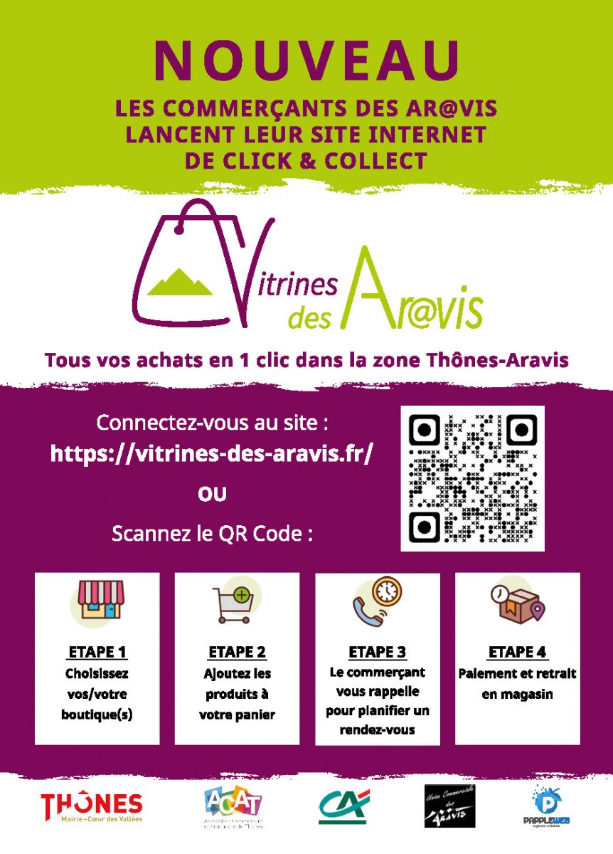 Les commerçants des Aravis lancent leur site internet de Click & Collect