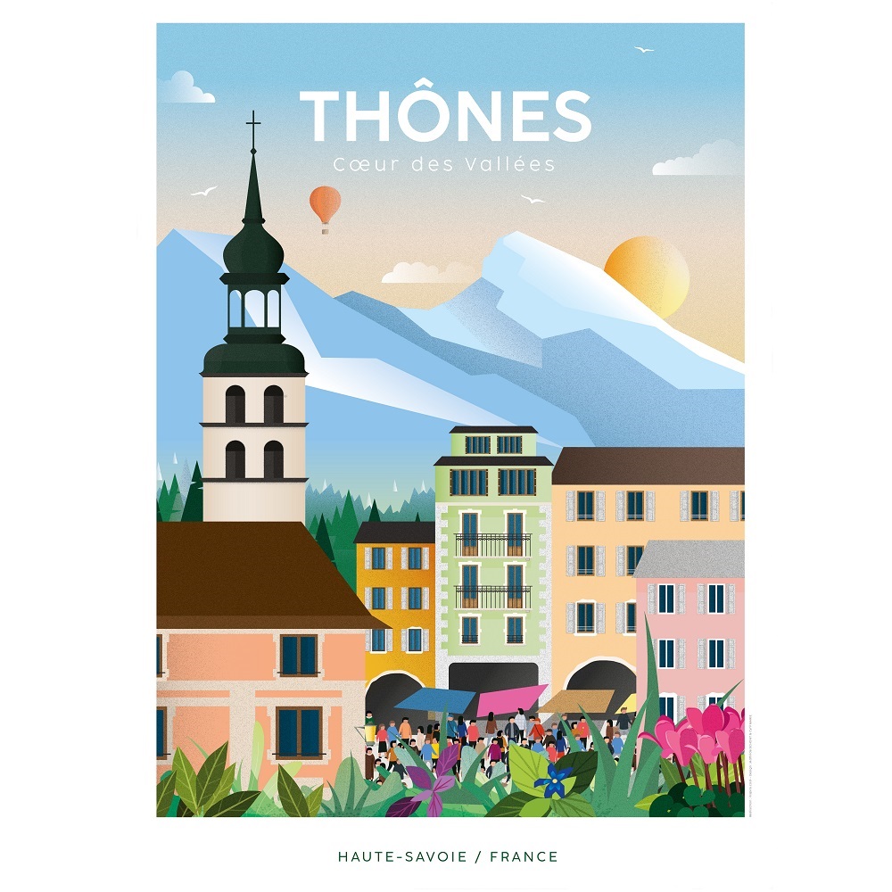 affiche thones vintage aravis