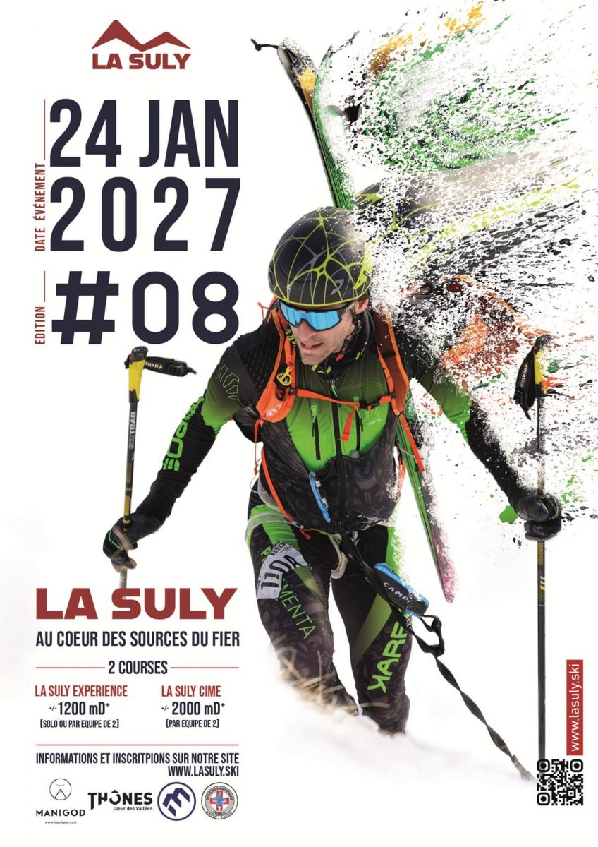 course de ski de randonnée alpinisme dans les Aravis en haute-Savoie