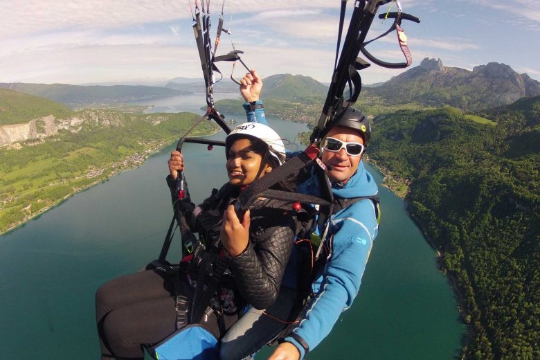 Vol découverte à partir de 10 ans au dessus du lac d’Annecy