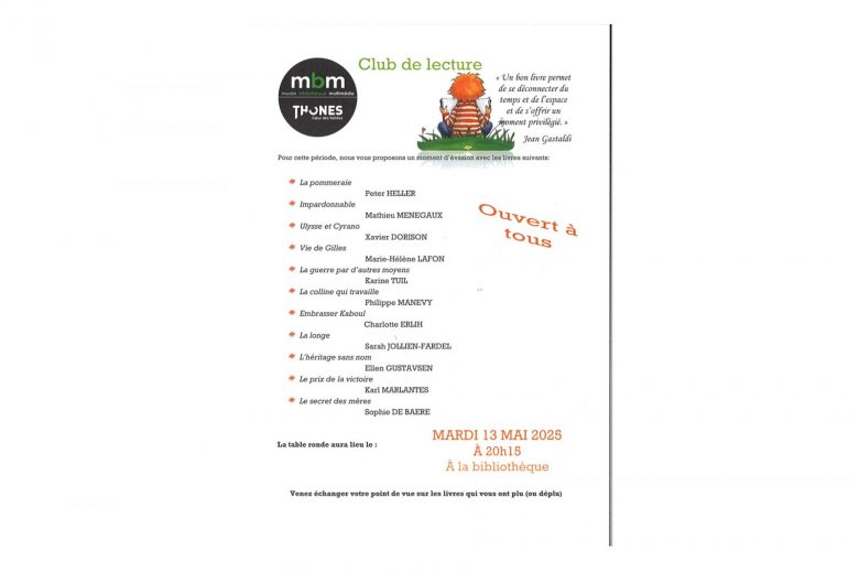 Club de lecture_Thônes