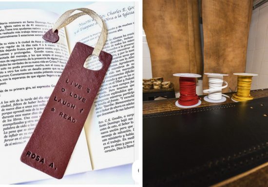 Atelier création d’un marque page en cuir