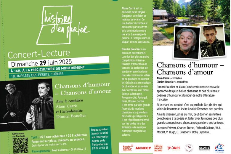 Concert « chansons d’humour – chansons d’amour »_Thônes