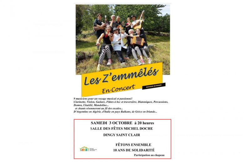 Concert « les Z’emmeles »_Dingy-Saint-Clair