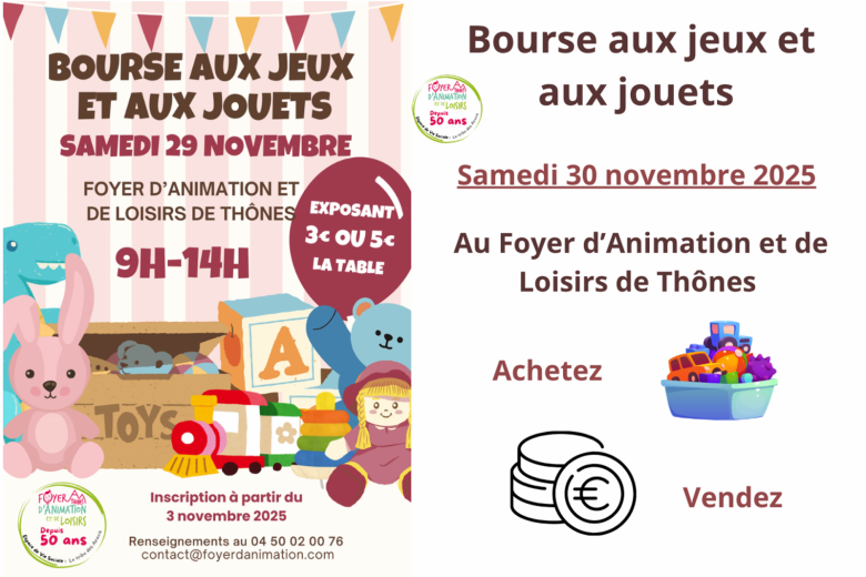 Bourse aux jeux et aux jouets_Thônes