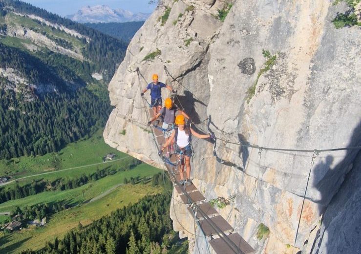 via ferrata la clusaz