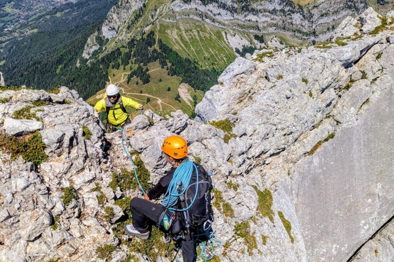 Randonnée escalade Tournette lac Annecy