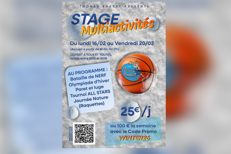 Stage multiactivités – Vacances de février_Thônes