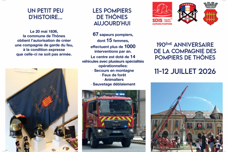 190ème anniversaire de la compagnie des Pompiers_Thônes