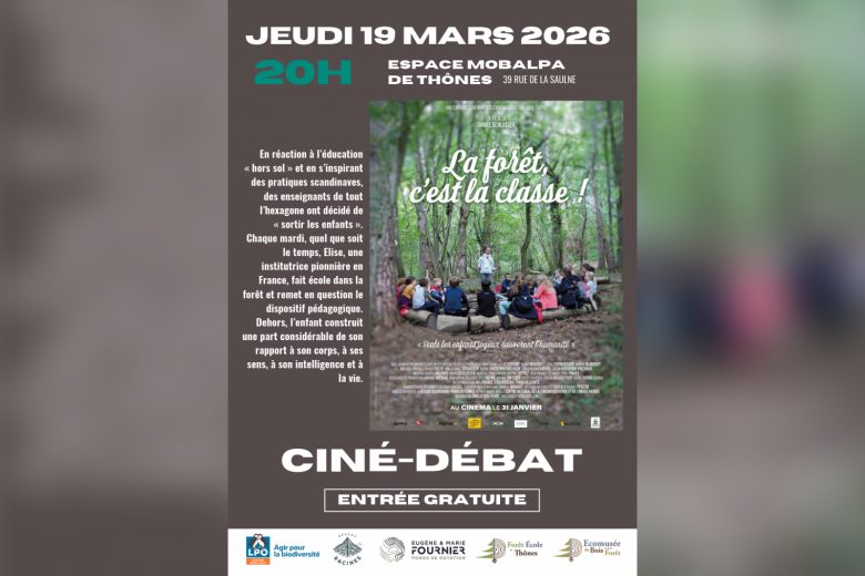 Ciné-débat « La forêt, c&rsquo;est la classe ! »_Thônes