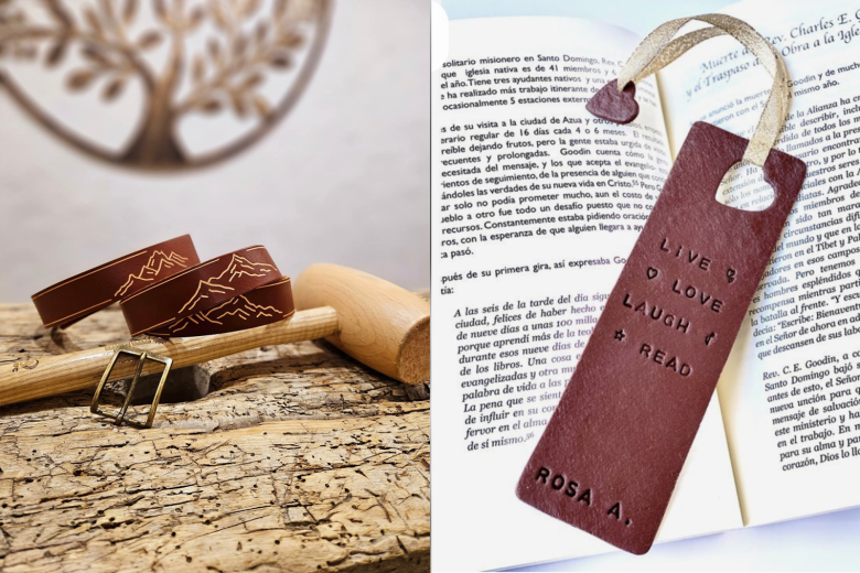 Atelier création d&rsquo;un marque page en cuir – Semaine Famille +_Thônes