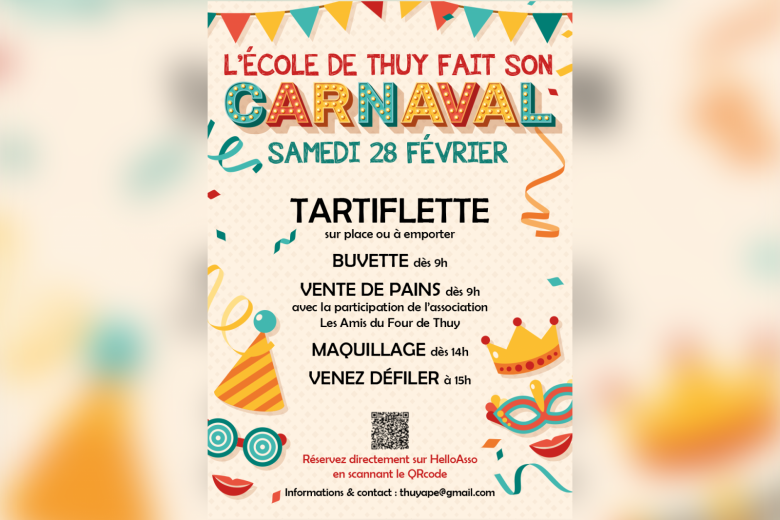Carnaval à l&rsquo;école de Thuy_Thônes