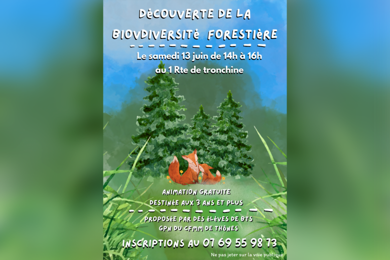 A la découverte de la biodiversité forestière _Thônes