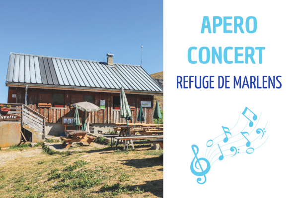 Apéro – concert au refuge de l&rsquo;Aulp de Marlens