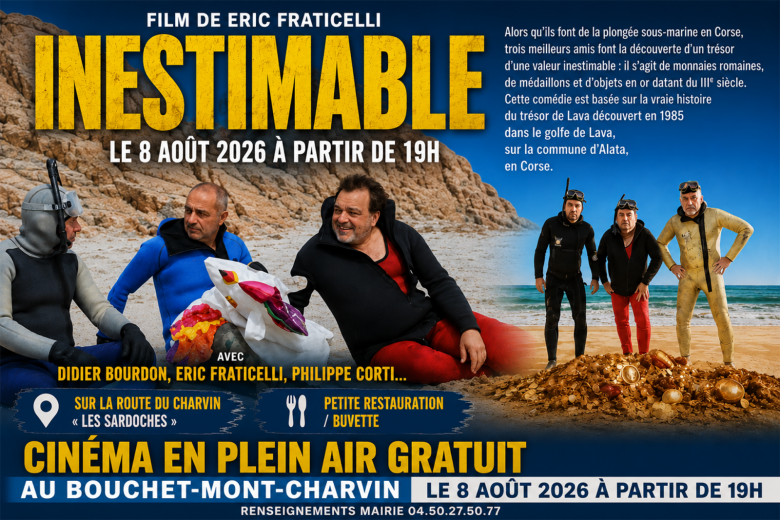 Cinéma en plein air « Inestimable »_Le Bouchet-Mont-Charvin
