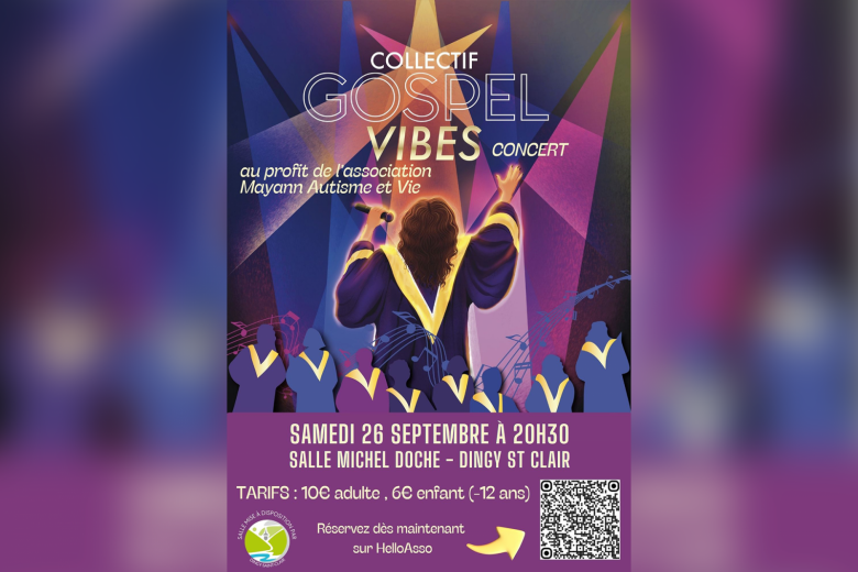 Concert solidaire « Collectif Gospel Vibes »_Dingy-Saint-Clair