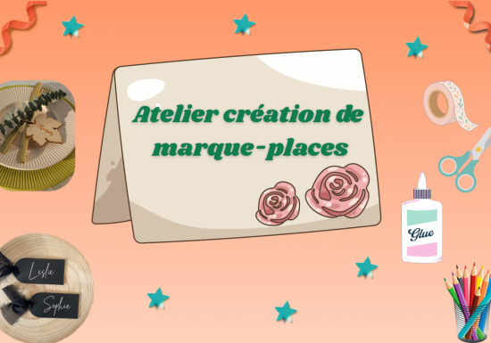 Atelier création de marque-place en cuir