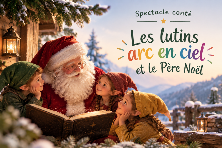 Spectacle conté « Les lutins arc-en-ciel et le père Noël »_Thônes