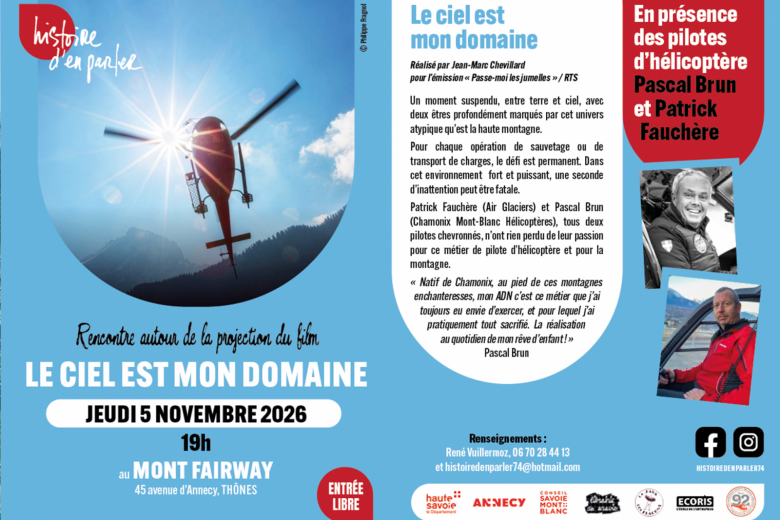 Rencontre – projection « Le ciel est mon domaine »_Thônes
